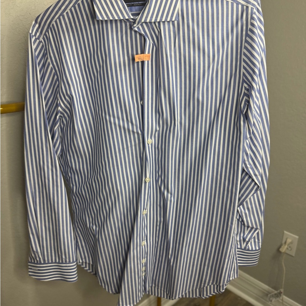 Esquire Blue and White Striped Men's Shirt